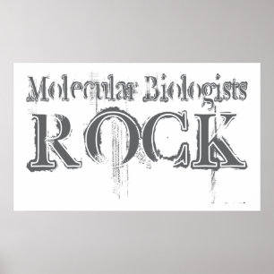 Moleculaire biologen Rock Poster