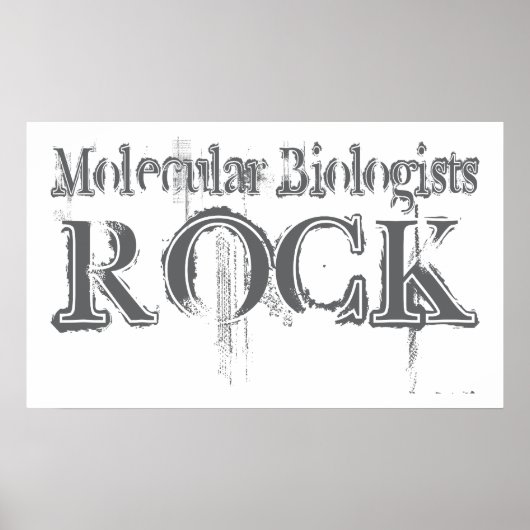 Moleculaire biologen Rock Poster (Voorkant)