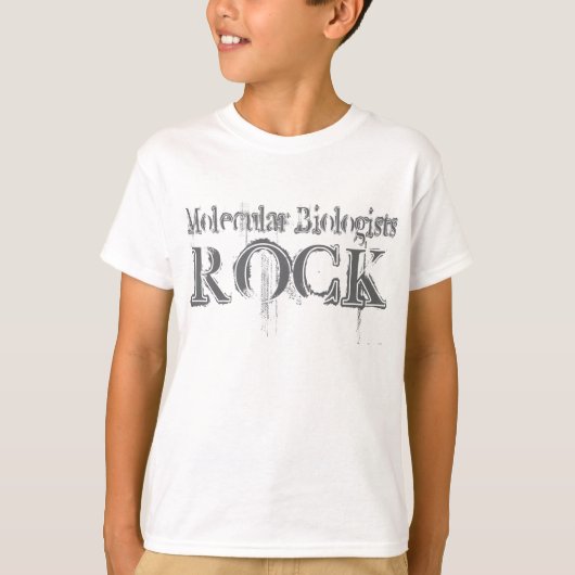 Moleculaire biologen Rock T-shirt (Voorkant)