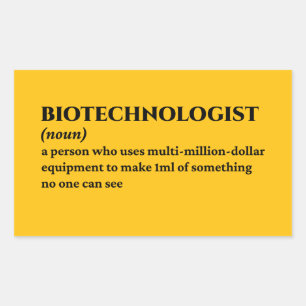 Moleculaire Bioloog Grappige Definitie Rechthoekige Sticker