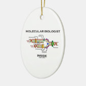 Moleculaire bioloog Inside (DNA-replicatie) Keramisch Ornament (Links)