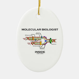 Moleculaire bioloog Inside (DNA-replicatie) Keramisch Ornament