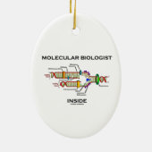 Moleculaire bioloog Inside (DNA-replicatie) Keramisch Ornament (Achterkant)