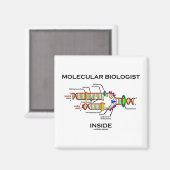 Moleculaire bioloog Inside (DNA-replicatie) Magneet (Voorkant / Achterkant)