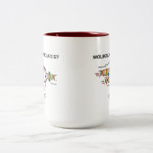 Moleculaire bioloog Inside (DNA-replicatie) Tweekleurige Koffiemok (Center)