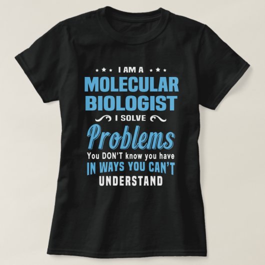 Moleculaire bioloog t-shirt (Design voorkant)