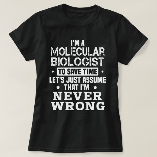 Moleculaire bioloog t-shirt (Design voorkant)