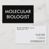 moleculaire bioloog visitekaartje (Voorkant / Achterkant)