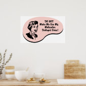 Moleculaire bioloog Voice Poster (Keuken)