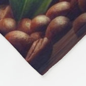 Moleculaire cafeïnestructuur - Science Art Coffee Fleece Deken (Hoek)