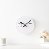 Moleculaire chemische formule van dopamine ronde klok (Huis)