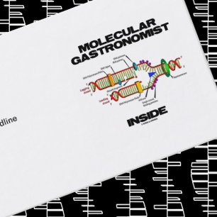 Moleculaire gastronomist Inside (DNA-replicatie) Visitekaartje