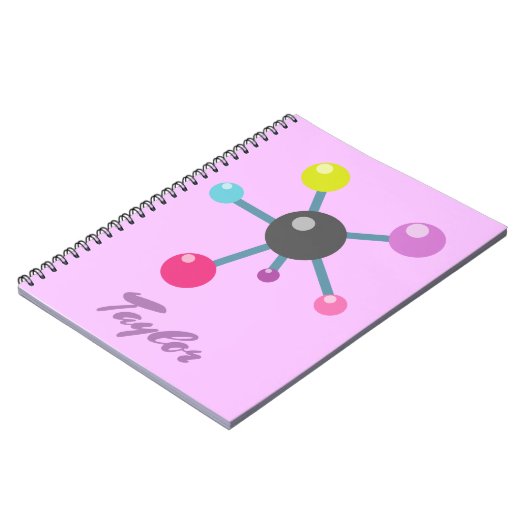 Moleculaire kleuren notitieboek (Linkerzijde)