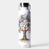 Moleculaire levensboom Chemie en Biologie Flora Waterfles (Voorkant)