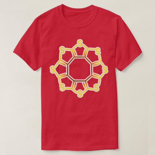 Moleculaire structuur 1 van Sulflower T-shirt (Design voorkant)
