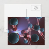 Moleculaire structuur van cafeïne briefkaart (Voorkant / Achterkant)