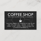 moleculaire structuur van cafeïne klantenkaartje (Achterkant)