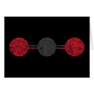 Moleculaire structuur van koolstofdioxide