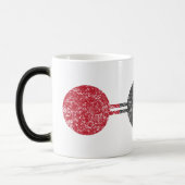 Moleculaire structuur van koolstofdioxide magische mok (Links)