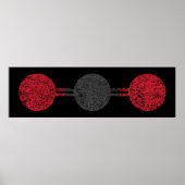 Moleculaire structuur van koolstofdioxide poster (Voorkant)