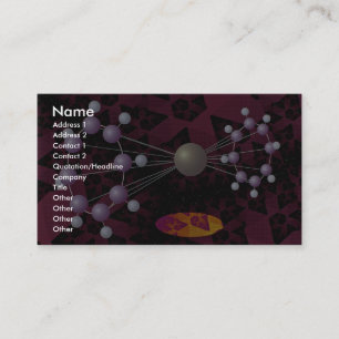 Moleculaire structuurdimensie visitekaartje