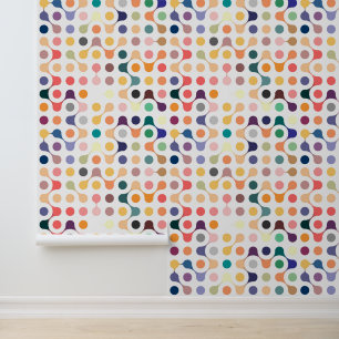 Moleculaire structuurpatroon behang