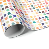 Moleculaire structuurpatroon cadeaupapier (Rol Hoek)