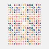 Moleculaire structuurpatroon fleece deken (Voorkant)