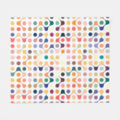 Moleculaire structuurpatroon fleece deken (Voorkant (Horizontaal))