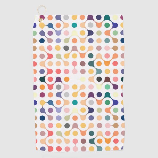 Moleculaire structuurpatroon golfhanddoek (Voorkant)