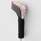 Moleculaire structuurpatroon golfheadcover (Schuin)