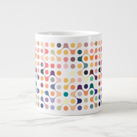 Moleculaire structuurpatroon grote koffiekop (Voorkant)