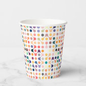 Moleculaire structuurpatroon papieren bekers (Achterkant)