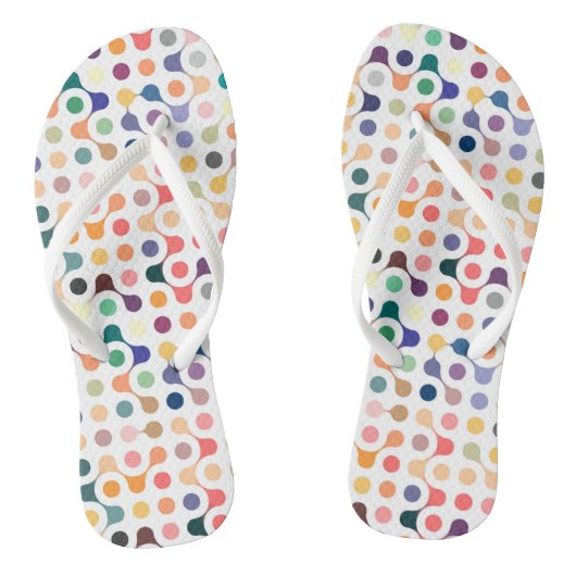 Moleculaire structuurpatroon teenslippers (Voetbed)