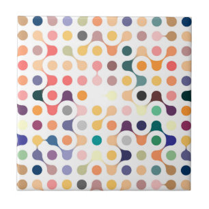 Moleculaire structuurpatroon tegeltje