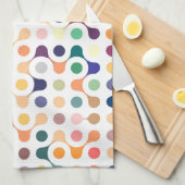 Moleculaire structuurpatroon theedoek (Quarter Fold)