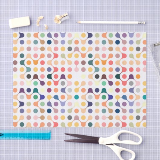 Moleculaire structuurpatroon tissuepapier (Craft)