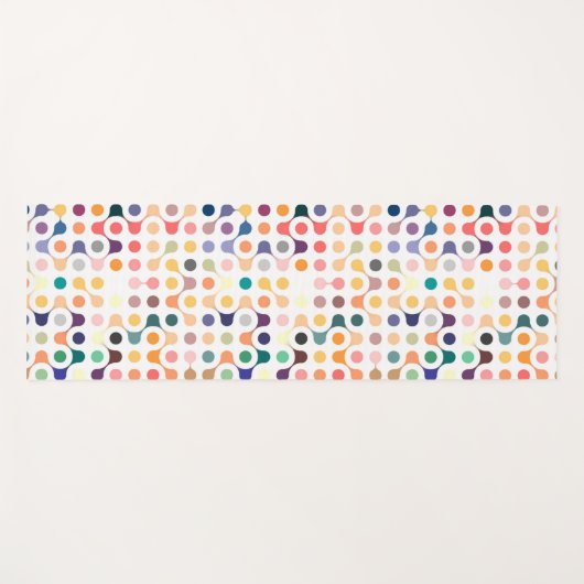 Moleculaire structuurpatroon yogamat (Voorkant (horizontaal))