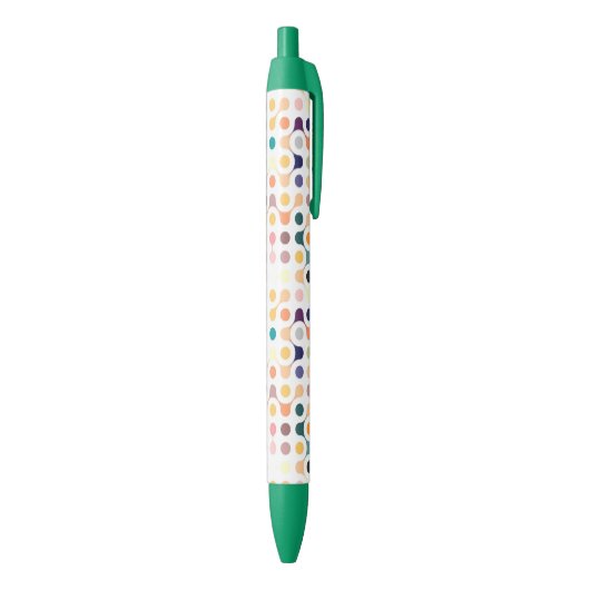 Moleculaire structuurpatroon zwarte inkt pen (Achterkant (Verticaal))