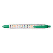 Moleculaire structuurpatroon zwarte inkt pen (Achterkant)