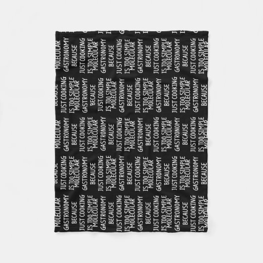 Molecular Gastronomy Kitchen Science Chemistry Fleece Deken (Voorkant)