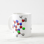 Molecule 3-D Rendering Koffiemok (Voorkant links)