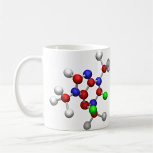 Molecule 3-D Rendering Koffiemok