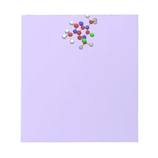 Molecule 3-D Rendering Notitieblok (Voorkant)