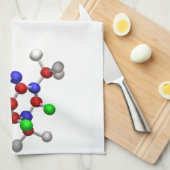Molecule 3-D Rendering Theedoek (Quarter Fold)