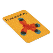 Molecule Art I Love Chemistry Magneet (Rechterzijde)