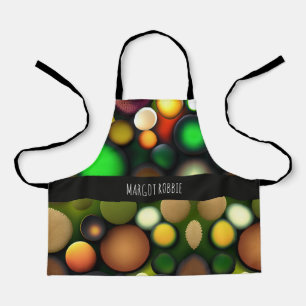 Molecule cirkels regenboog patroon schort