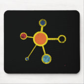 Molecule met textuur v 2.0 muismat (Voorkant)