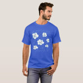 Molecule Pattern Organische Chemie Sinaasappel T-shirt (Voorkant volledig)