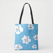 Molecule Pattern Organische Chemie Sinaasappel Tote Bag (Voorkant)